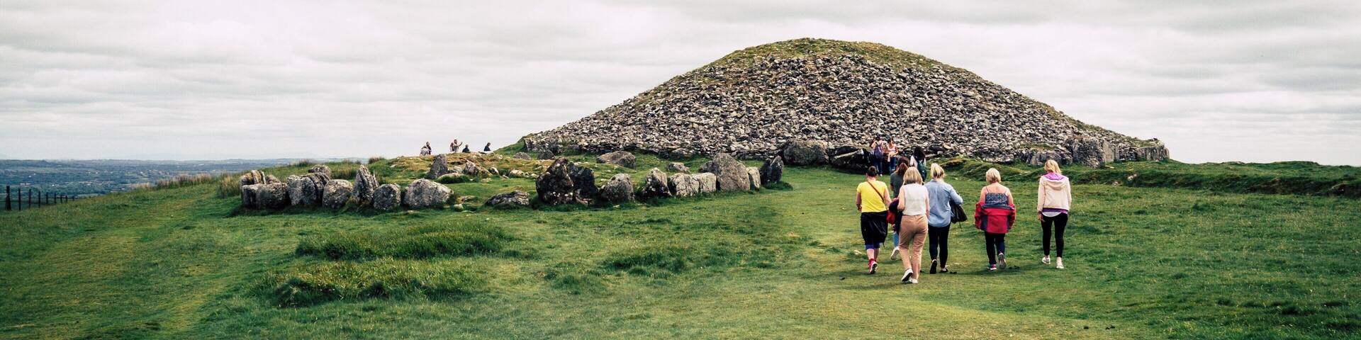 On top of the hill graves.
