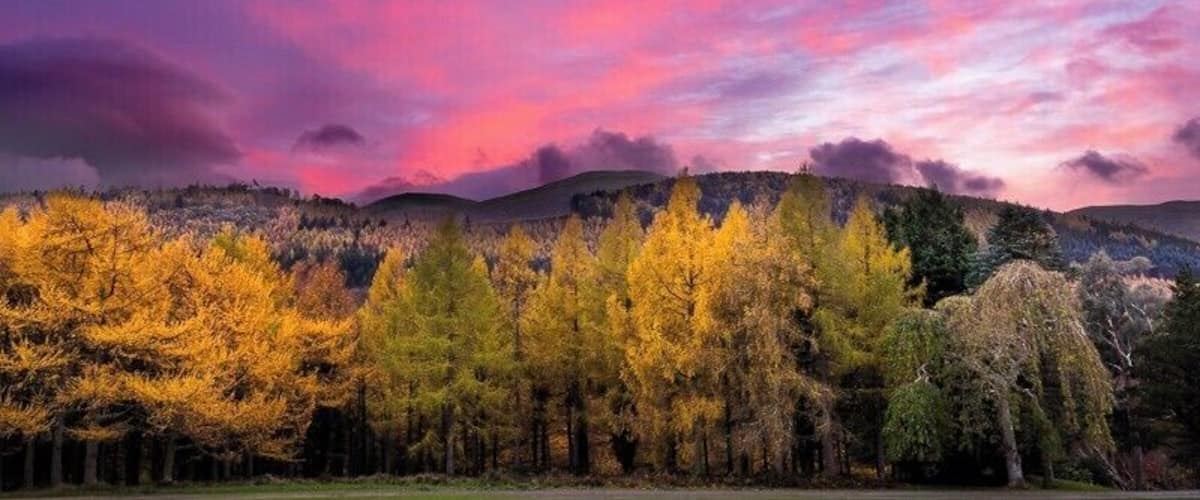 Sunset over the Tollymore Forest Park and the Mourne Mountains.
A blend of two exposures taken at 17mm on a Nikon crop sensor.
#BvSIreland