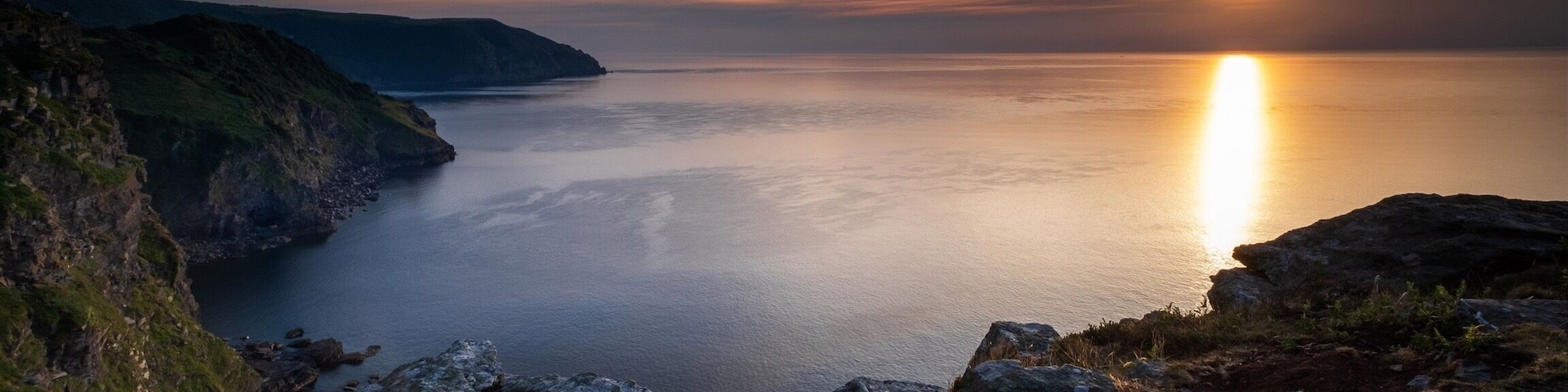Sunset from the Valley of the Rocks