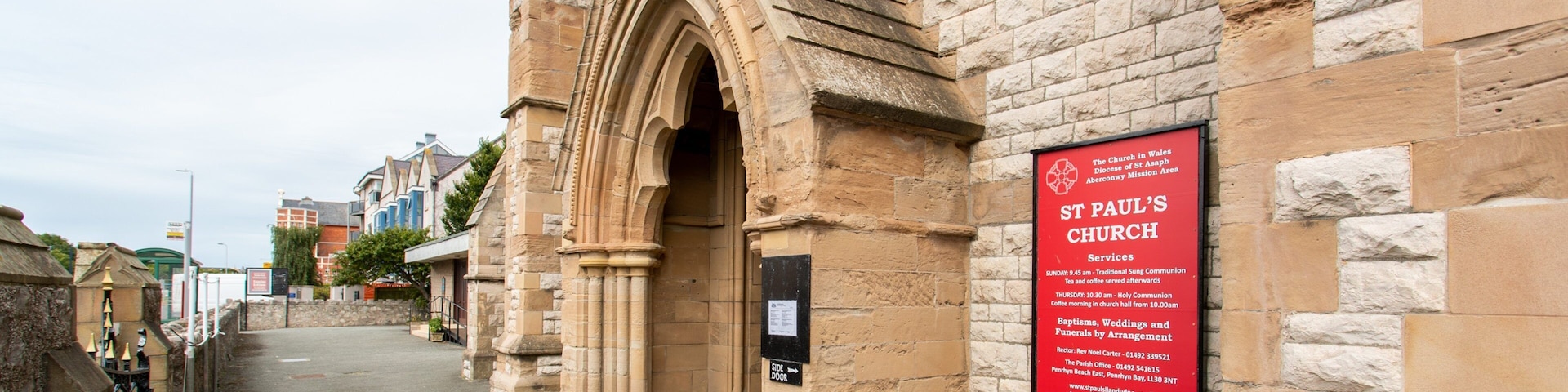 St. Paul\'s Church featuring signage, a church or cathedral and heritage elements