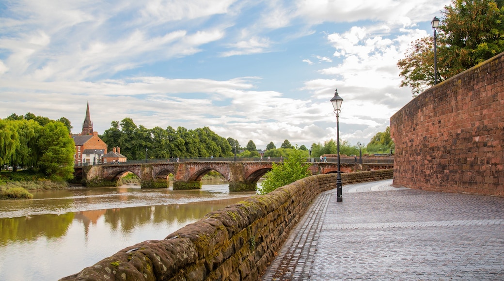 River Dee showing a river or creek and a bridge