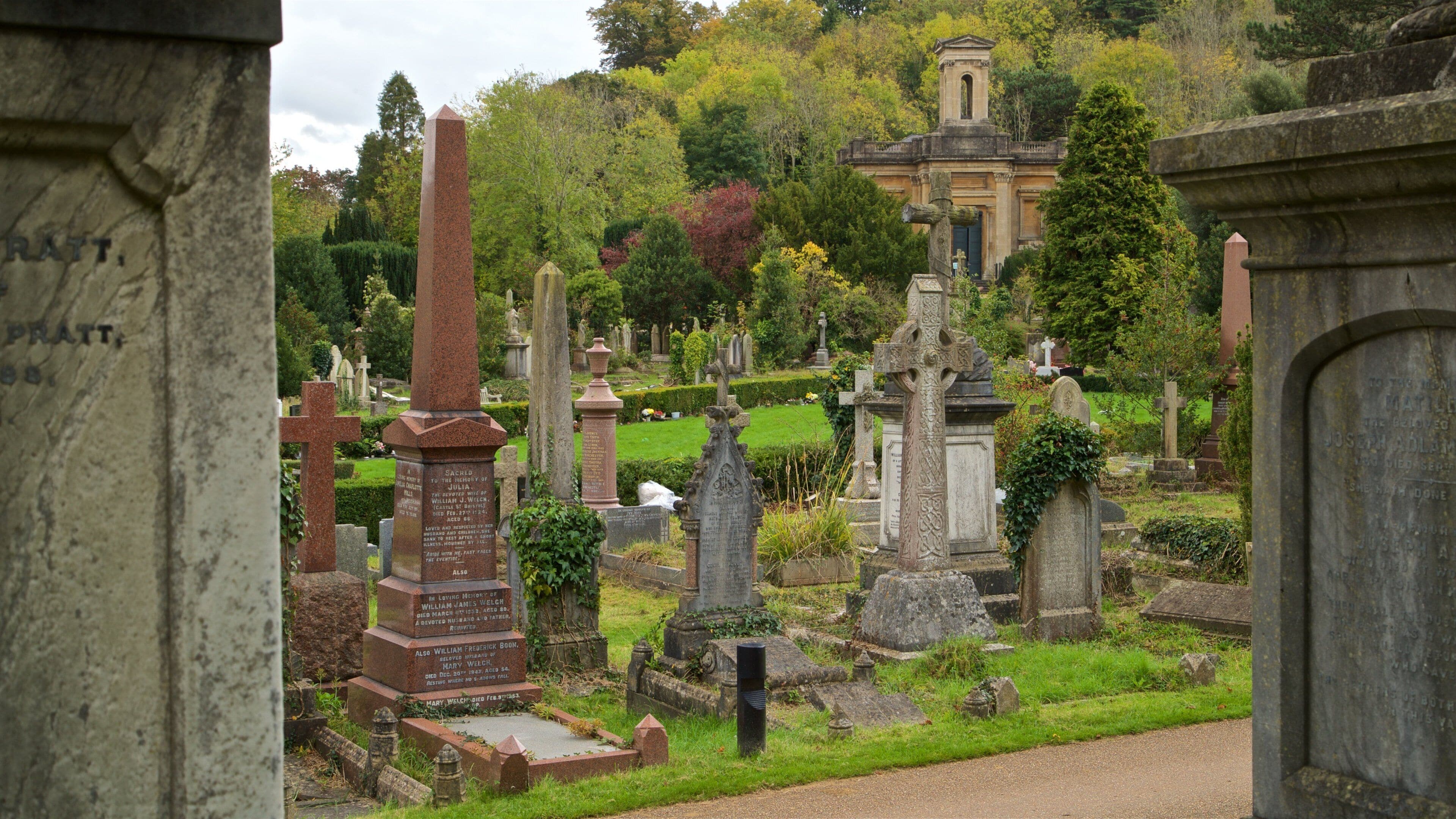 Arnos Vale Cemetery which includes a cemetery