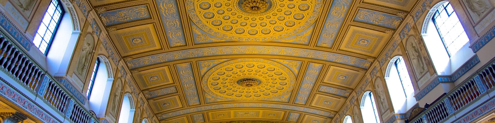 Old Royal Naval College which includes heritage architecture and interior views