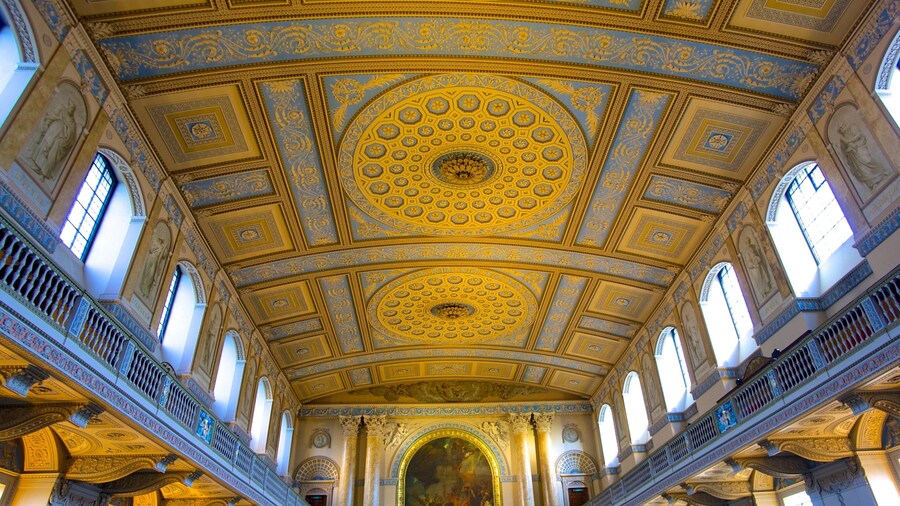 Old Royal Naval College which includes heritage architecture and interior views