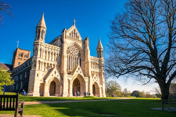 Cathedral and Abbey Church of Saint Alban in St.Albans, UK