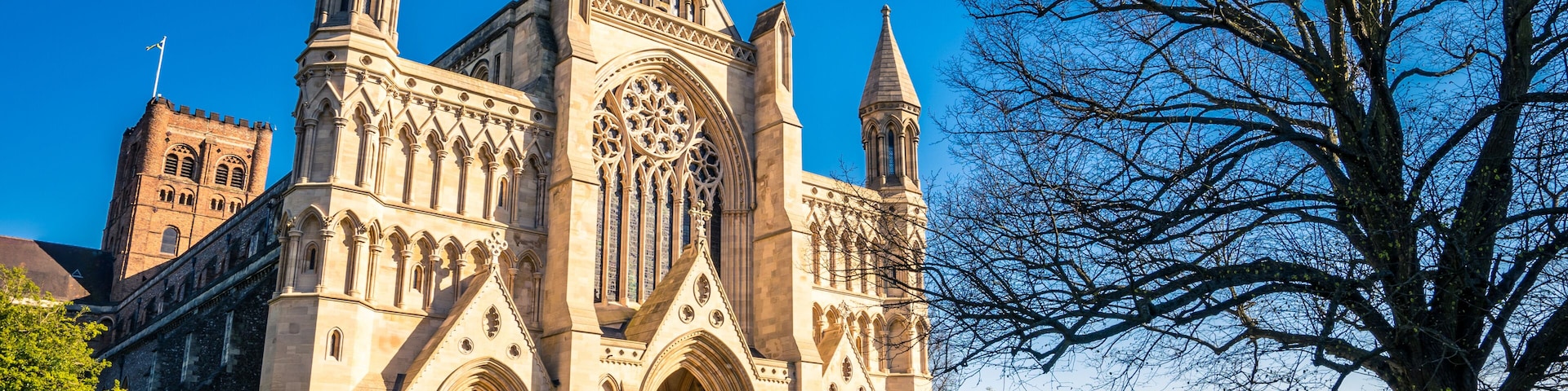 Cathedral and Abbey Church of Saint Alban in St.Albans, UK
