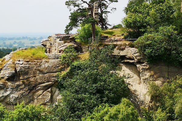 An interesting country park full of follies, caves, grottos and rock formations.