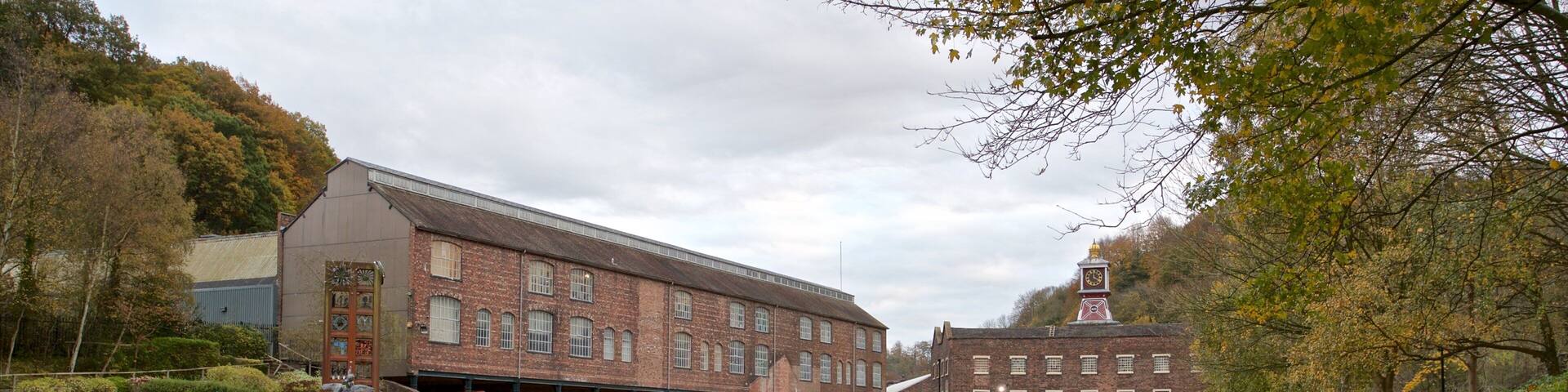 Coalbrookdale Museum of Iron showing a park