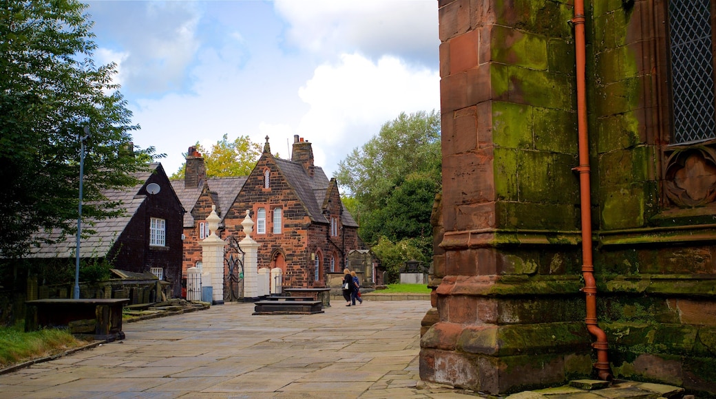 Warrington Parish Church which includes heritage elements