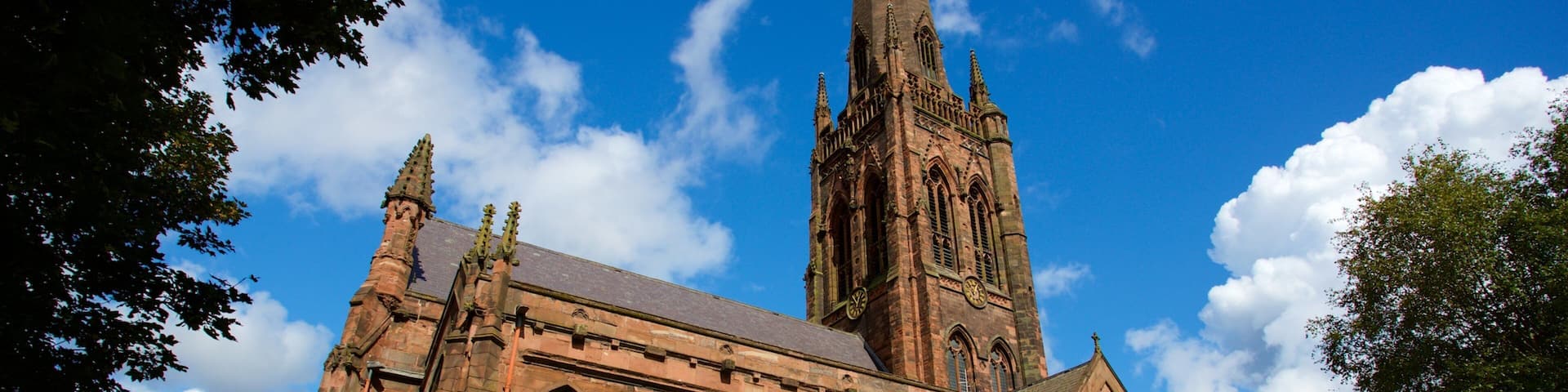 Warrington Parish Church welches beinhaltet historische Architektur