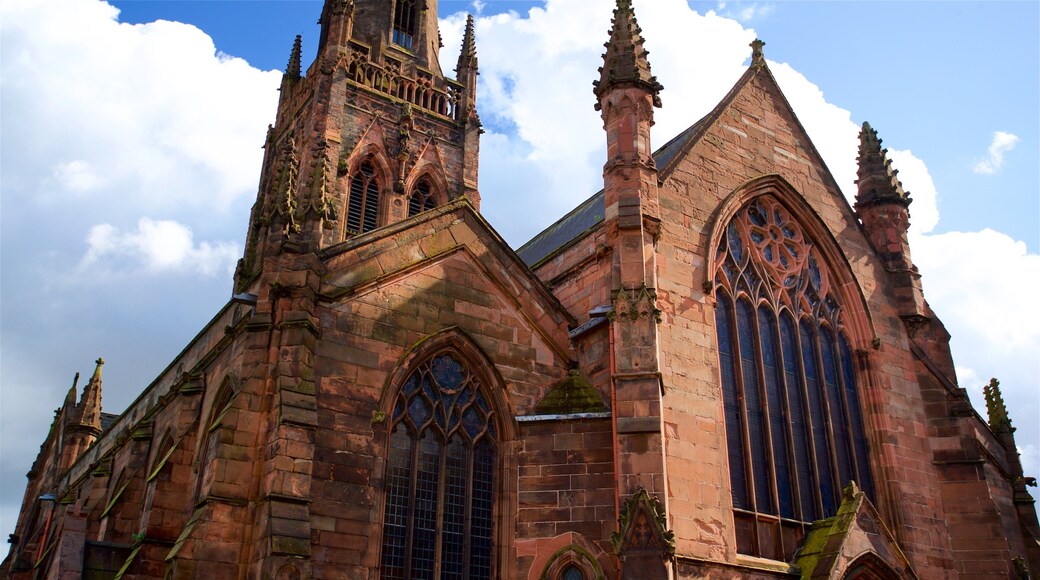 Warrington Parish Church showing a church or cathedral and heritage architecture