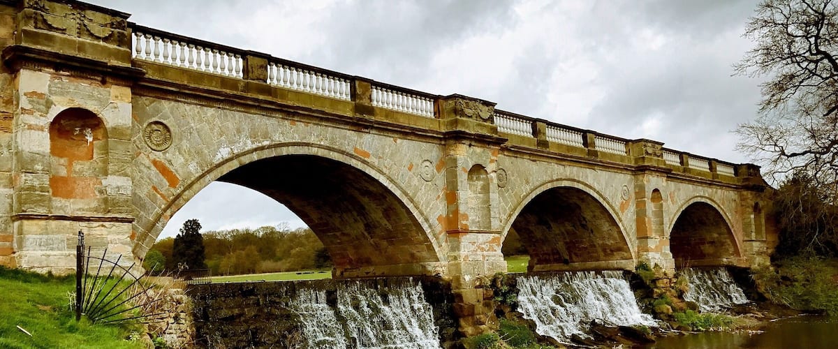 Kedleston Hall bridge.
