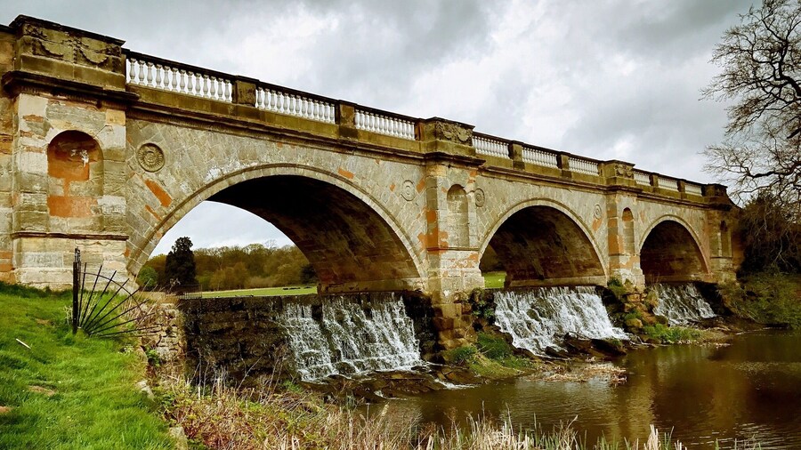 Kedleston Hall bridge.