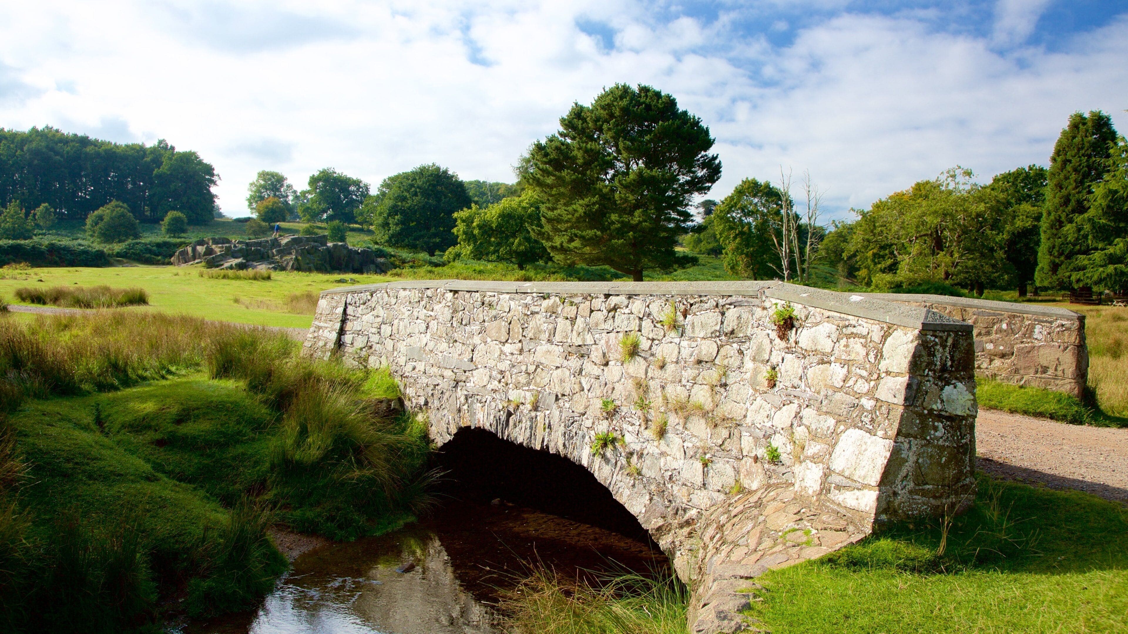 Leicester mostrando un puente, escenas tranquilas y un río o arroyo