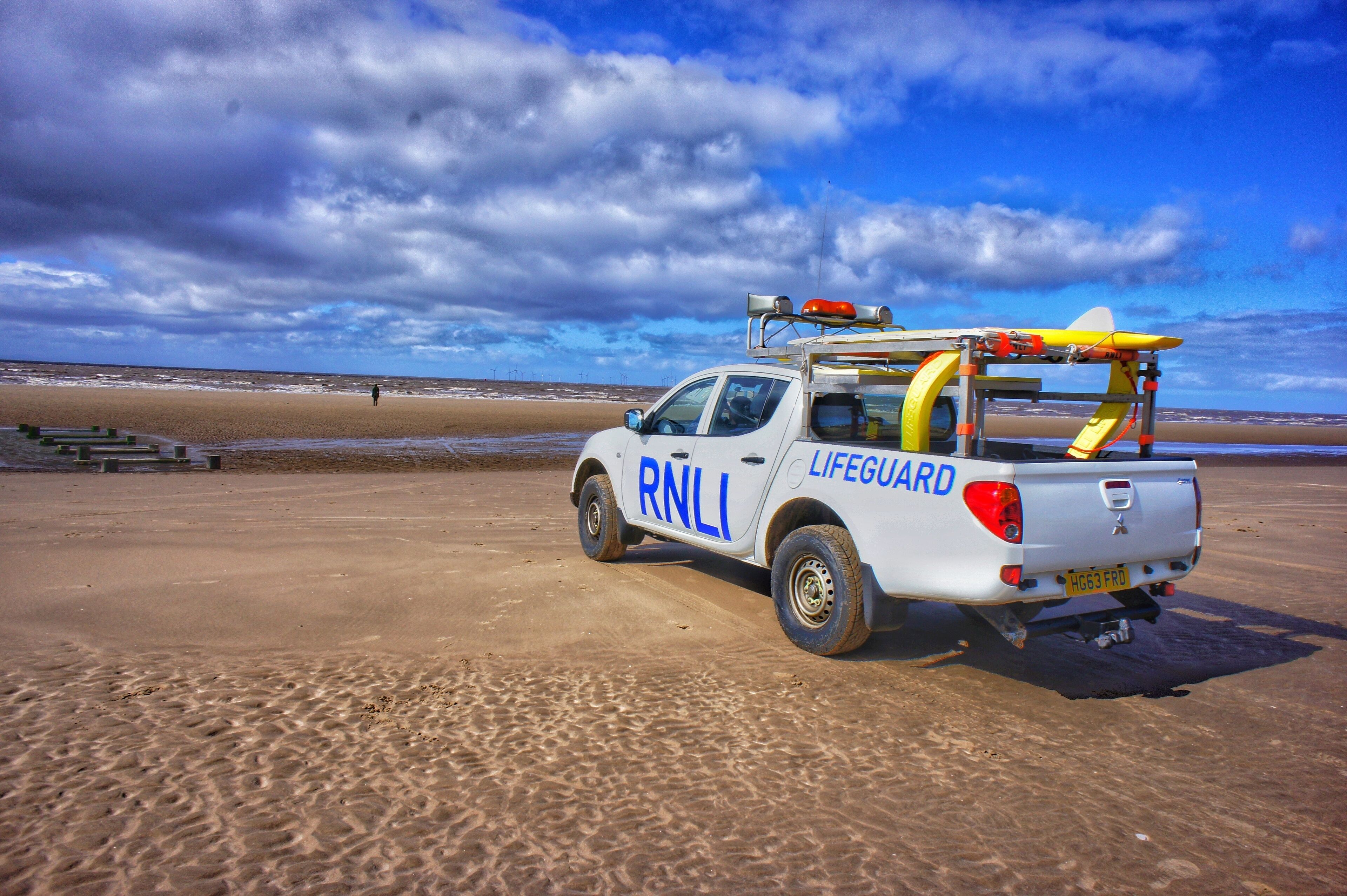 Spring morning image of Crosby beach. 