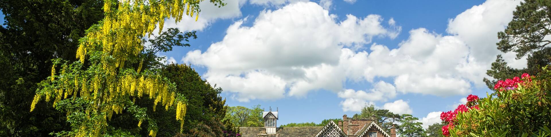 Rufford Old Hall and garden