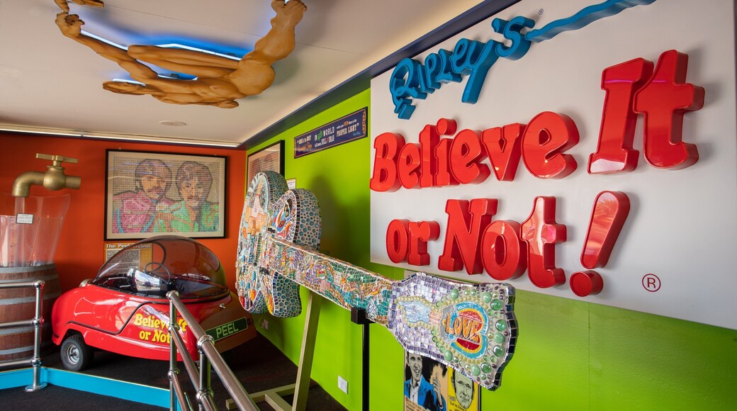 Ripley\'s Believe It Or Not! showing interior views and signage