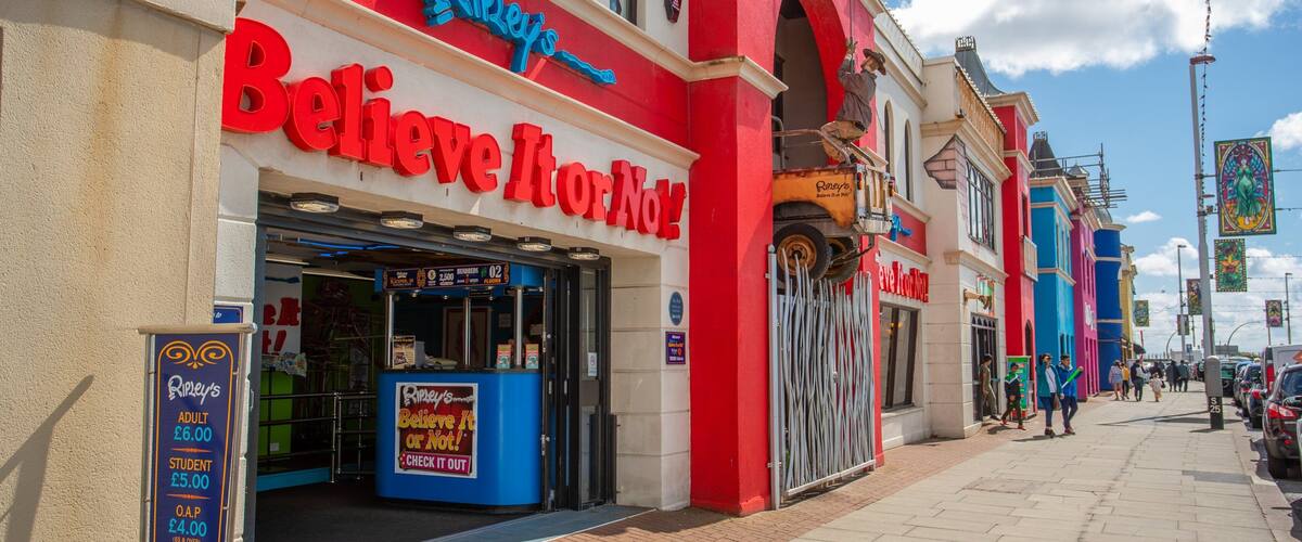 Ripley\'s Believe It Or Not! which includes signage