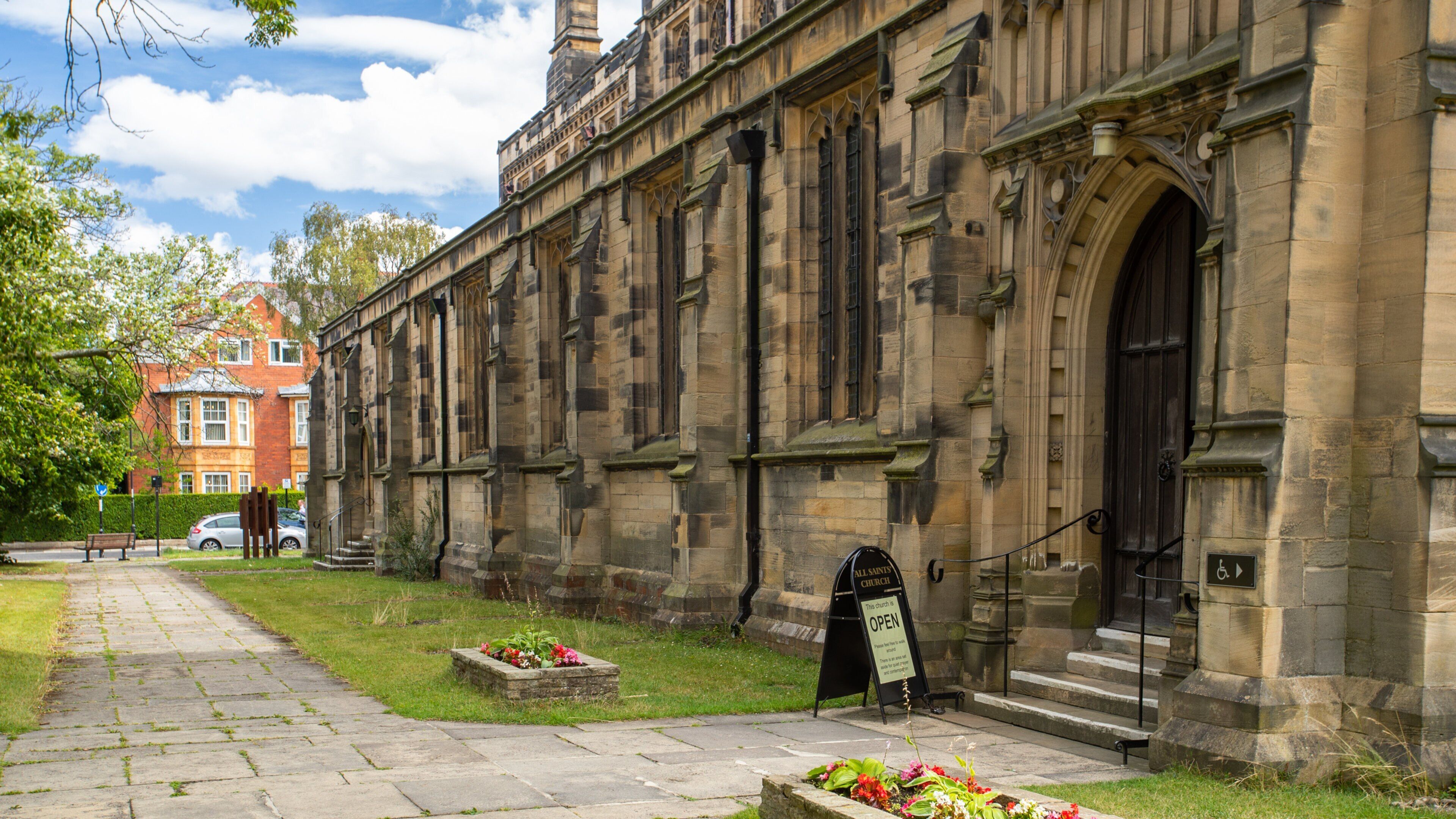 All Saints Church featuring heritage elements