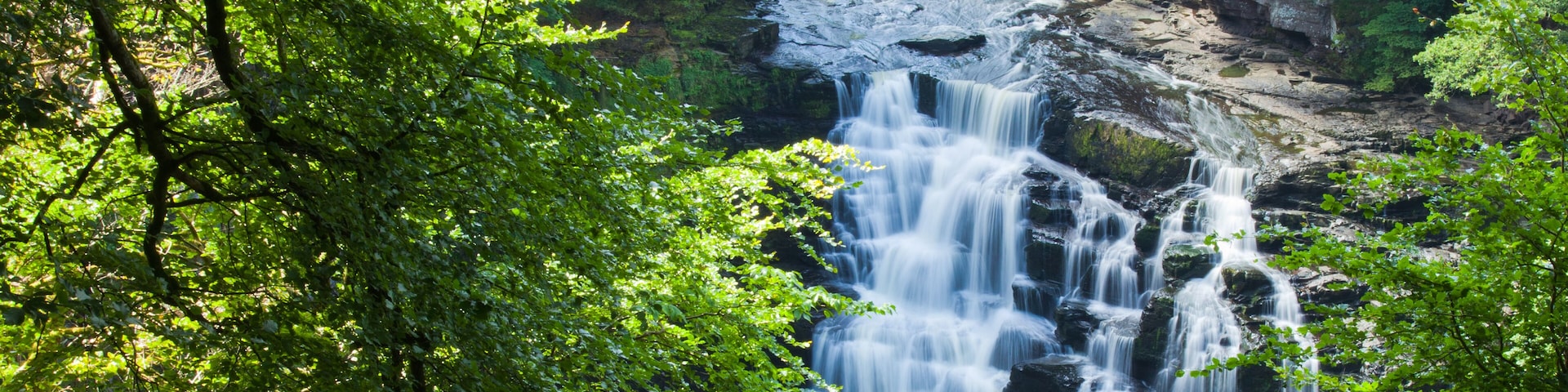 Corra Linn waterfall Clyde Valley