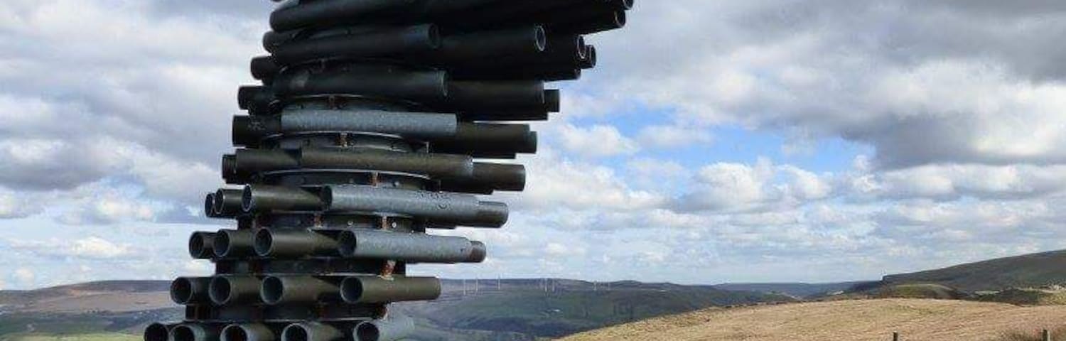 Loved this art installation on the hills above Burnley. Its one of the East Lancs Panopticons! On a breezy day the wind whistles through the tubes and it Sings. :) A cross between dogs howling and a choir of angels. Our dog did not know what to think of it!
#stunningstructures