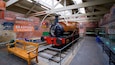 Bradford Industrial Museum which includes railway items, interior views and heritage elements