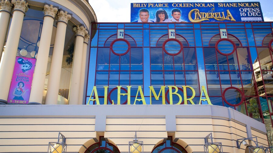 Alhambra Theatre showing signage
