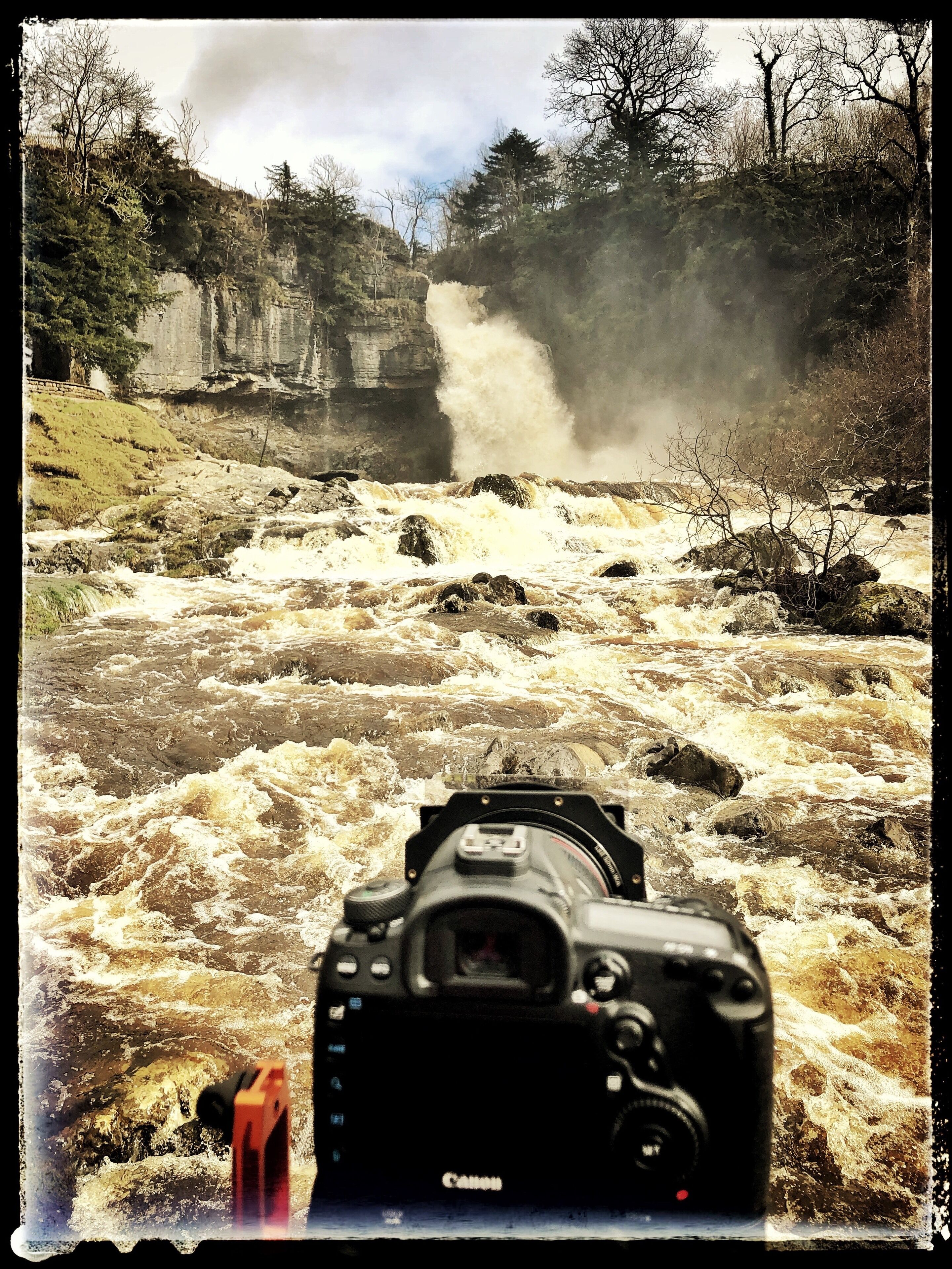 Lovely walk up the waterfall trail after a very rainy few days. The falls were extremely full make for some lively images