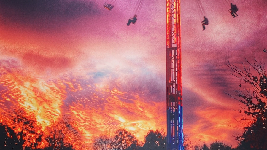 Taken as the sunset over Lightwater Valley in October