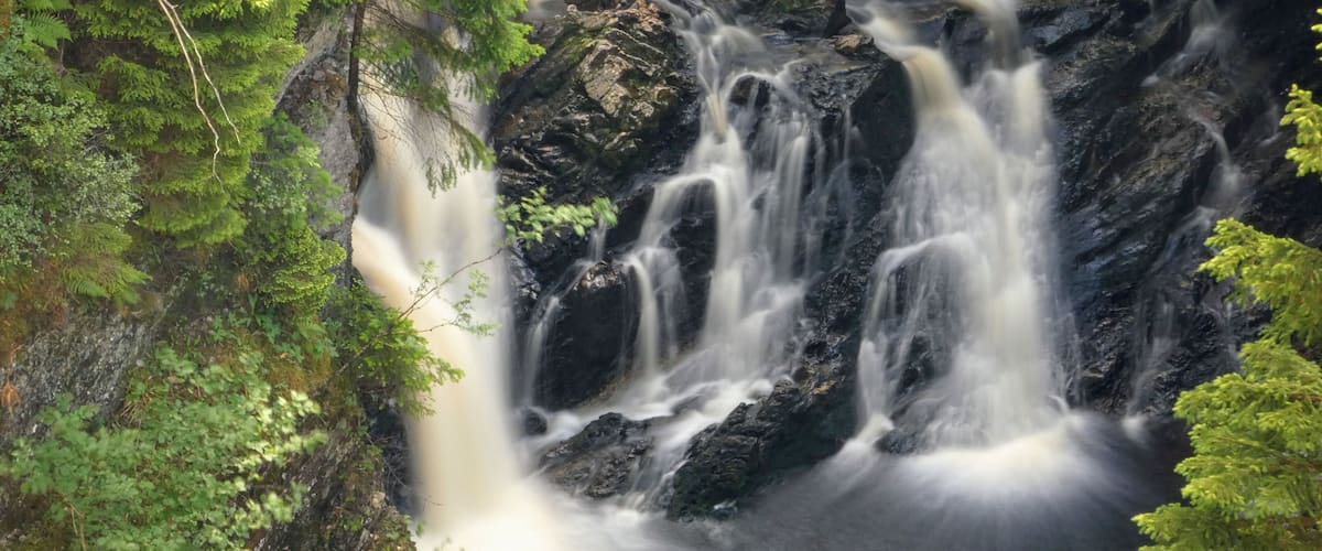 Plodda Falls is located in Glen Affric which is a beautiful nature preserve not far from Lochness. Most people pay attention to a much higher falls right next to this tri falls but I found these among the most beautiful i have photographed.