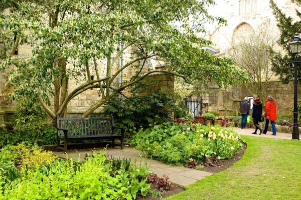 York mit einem Garten