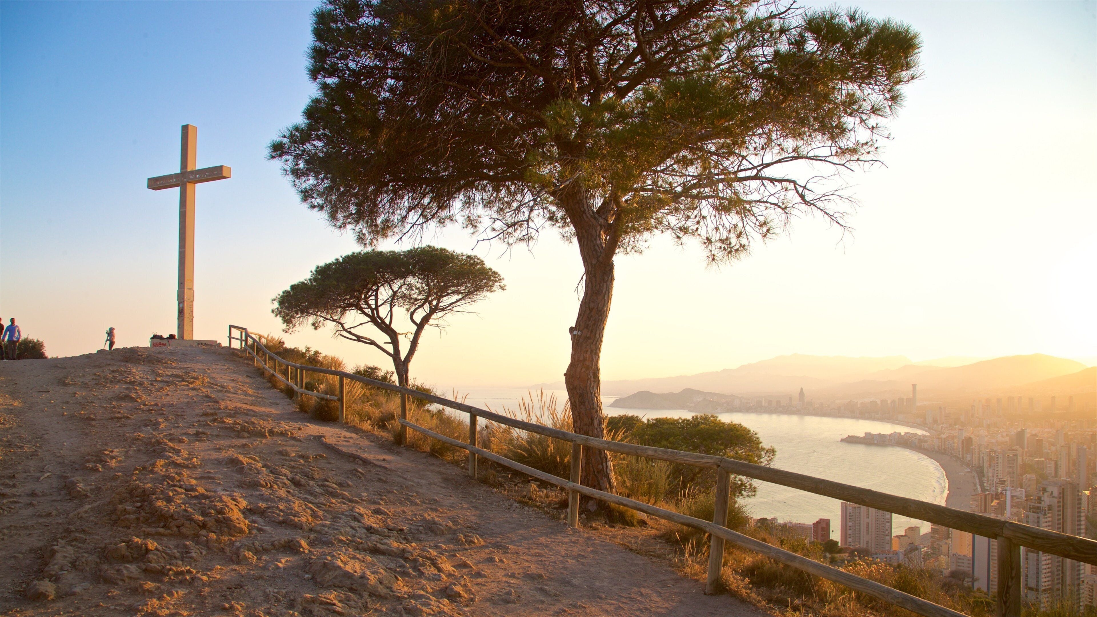 La Cruz Benidorm which includes views, a sunset and landscape views