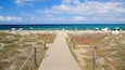 Llevant Beach showing general coastal views and a sandy beach