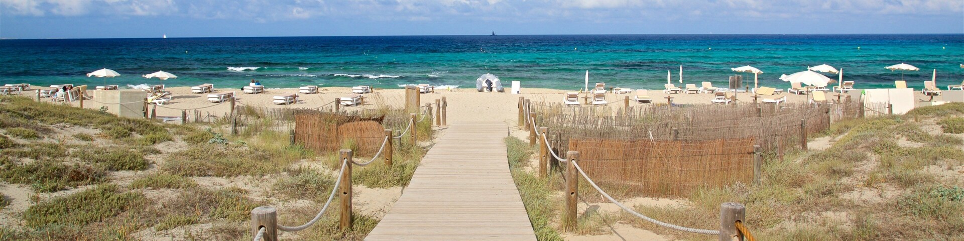 Llevant Beach showing general coastal views and a sandy beach