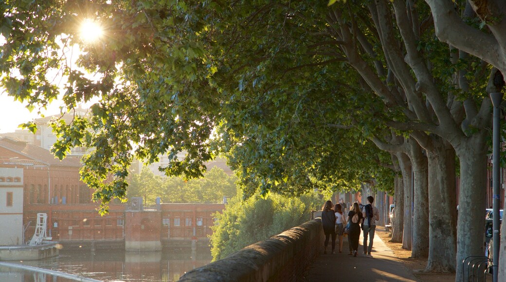 Garonne which includes a river or creek, a park and a sunset