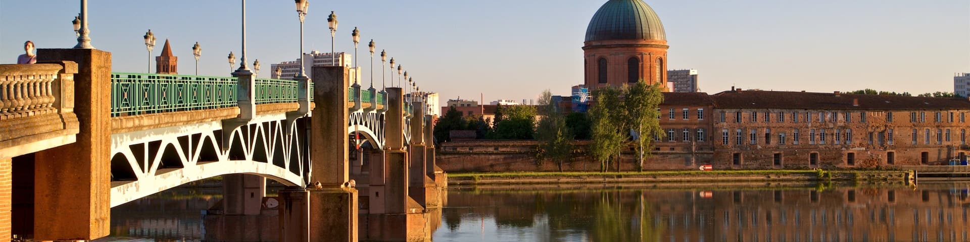 Garonne welches beinhaltet Fluss oder Bach, historische Architektur und Sonnenuntergang