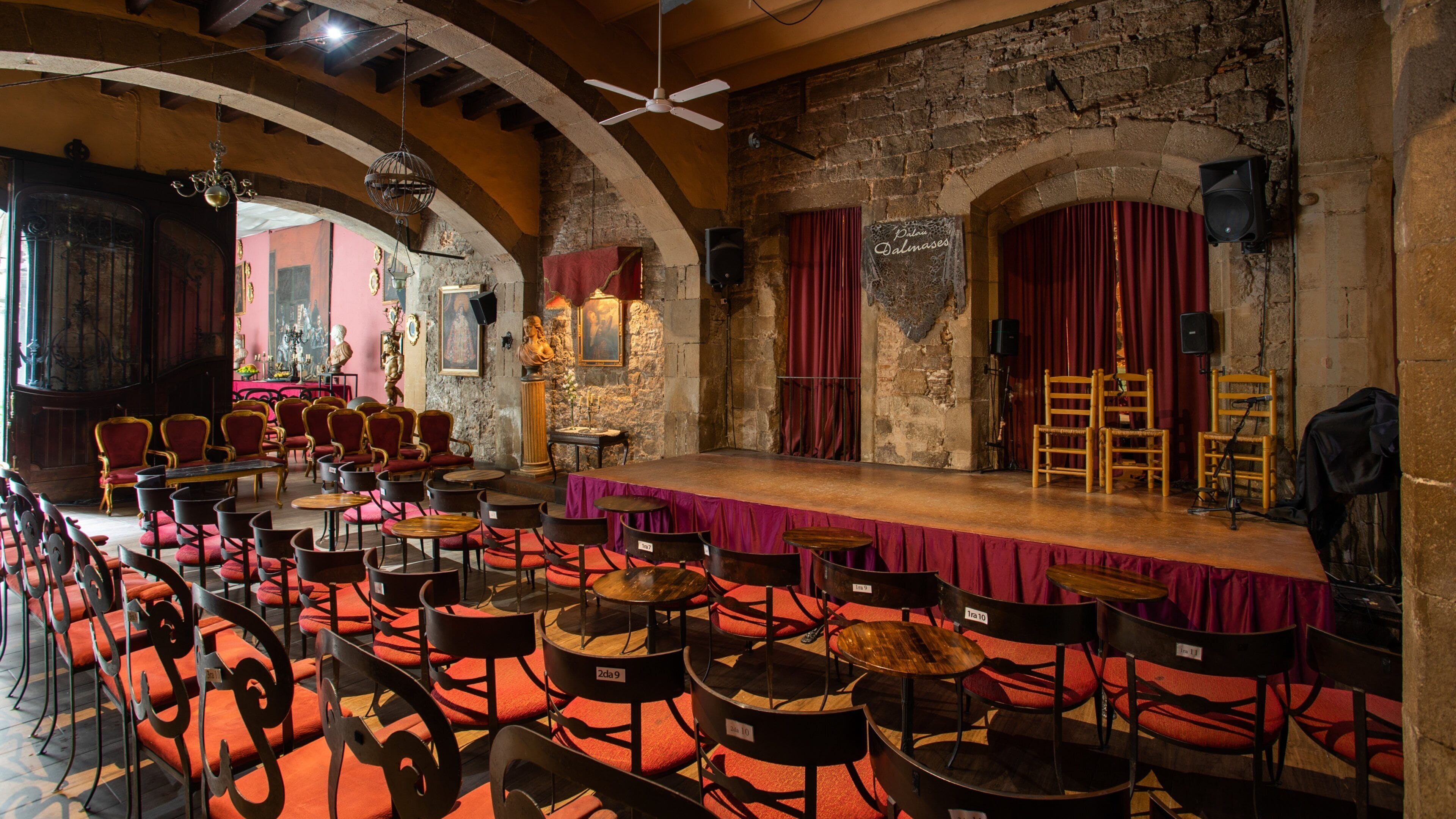 Palau de Dalmases which includes interior views and theater scenes