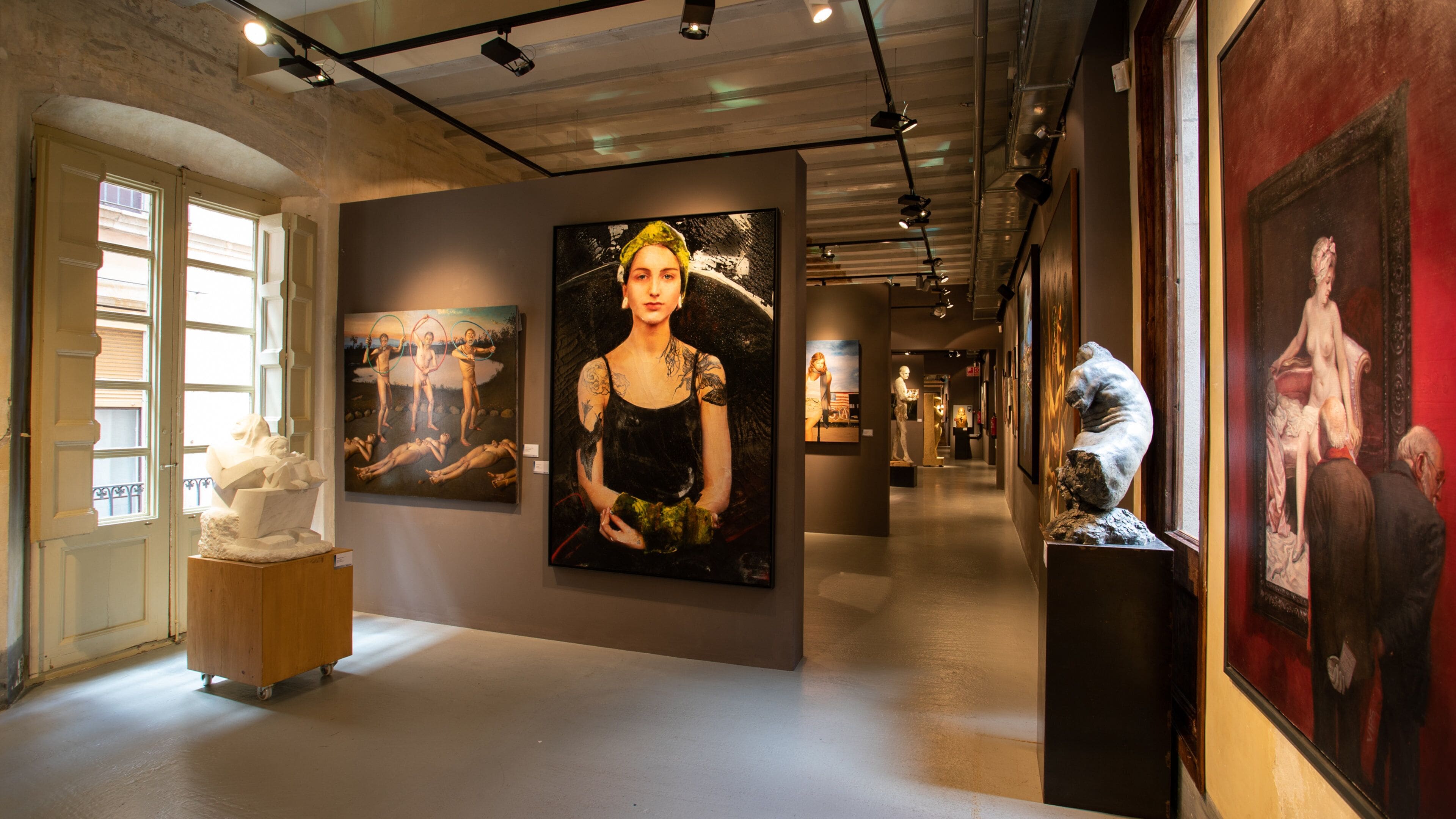 European Museum of Modern Art which includes art and interior views