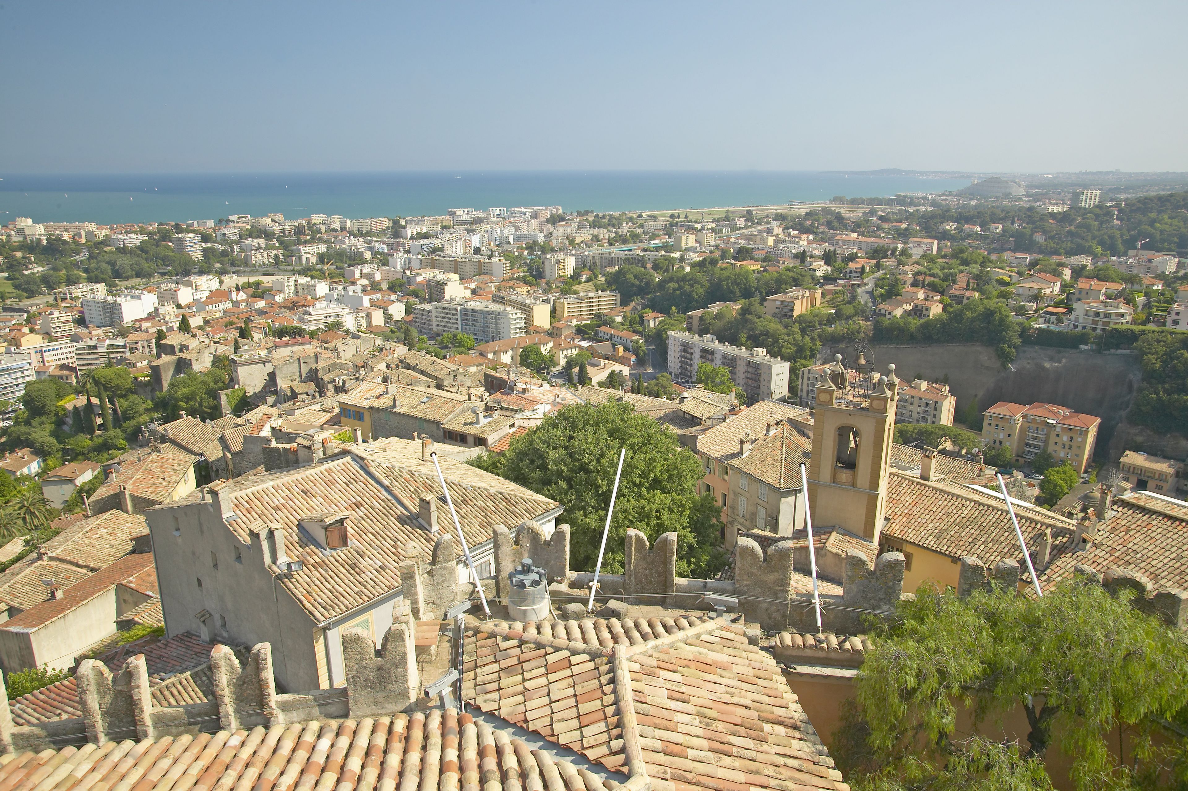 View from Chateau Grimaldi of Haut de Cagnes, France
