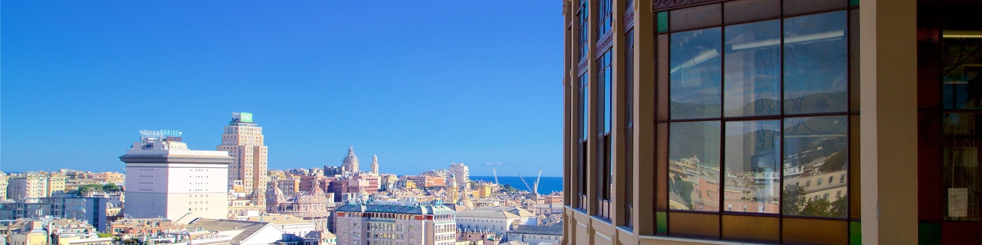 Spianata Castelletto which includes landscape views and a city