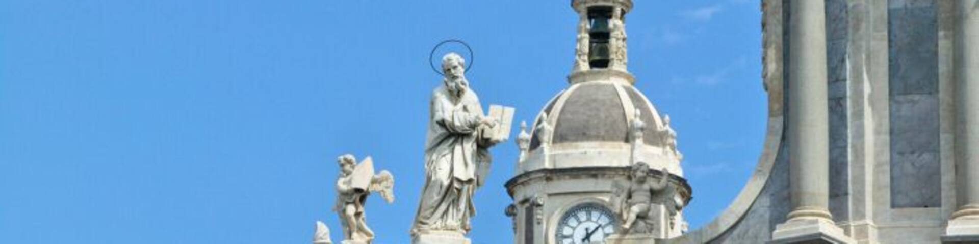 Italy, Sicily, Duomo, St Agatha's Cathedral facade