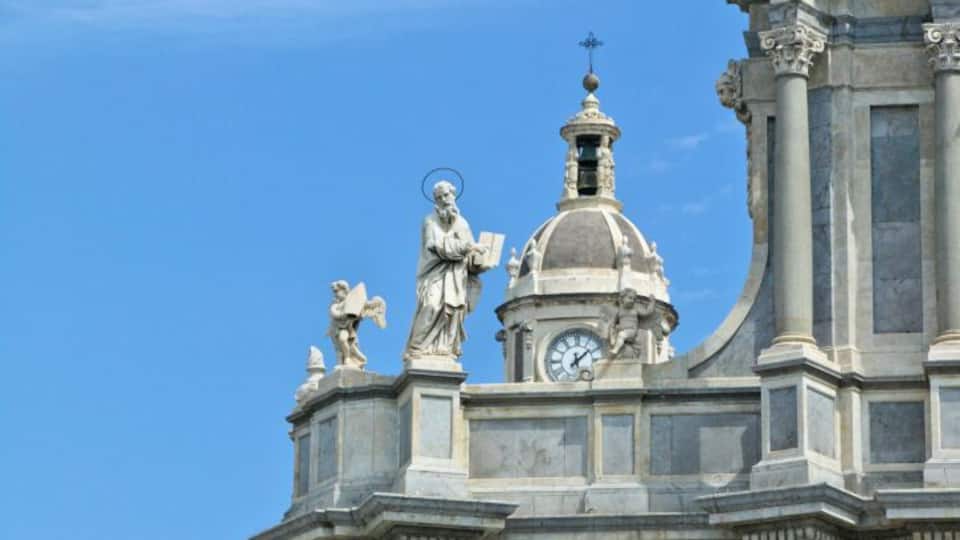 Italy, Sicily, Duomo, St Agatha's Cathedral facade