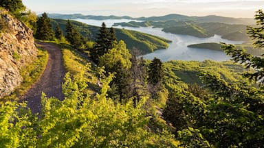 Sunrise at the Plastiras artificial lake in Thessaly, Greece