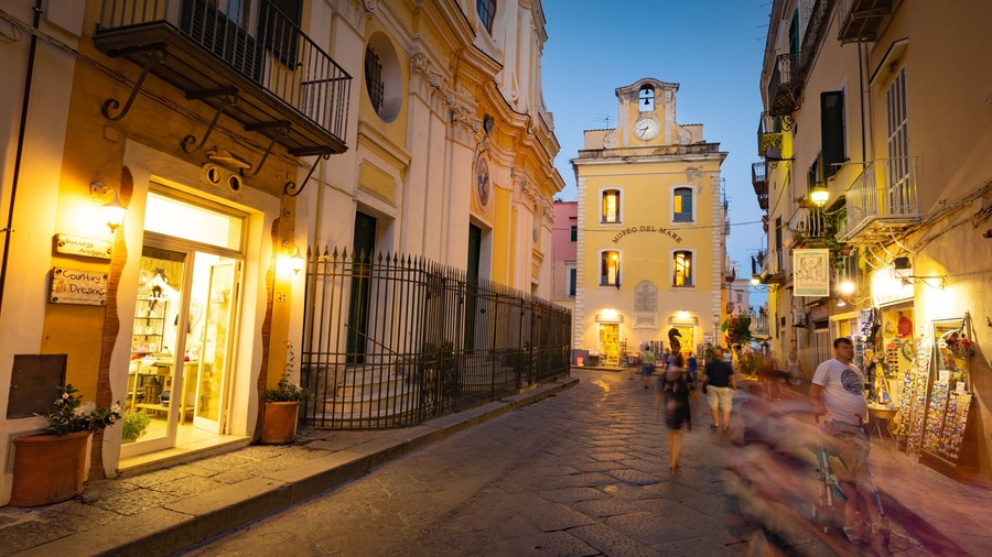 Museo del Mare featuring night scenes and heritage elements