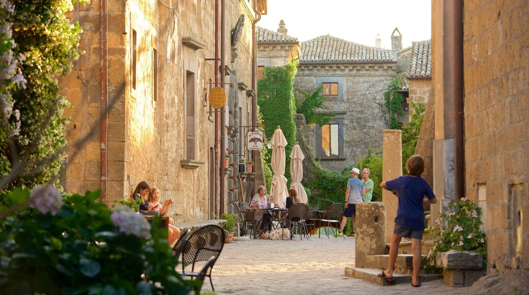 Bagnoregio showing a sunset
