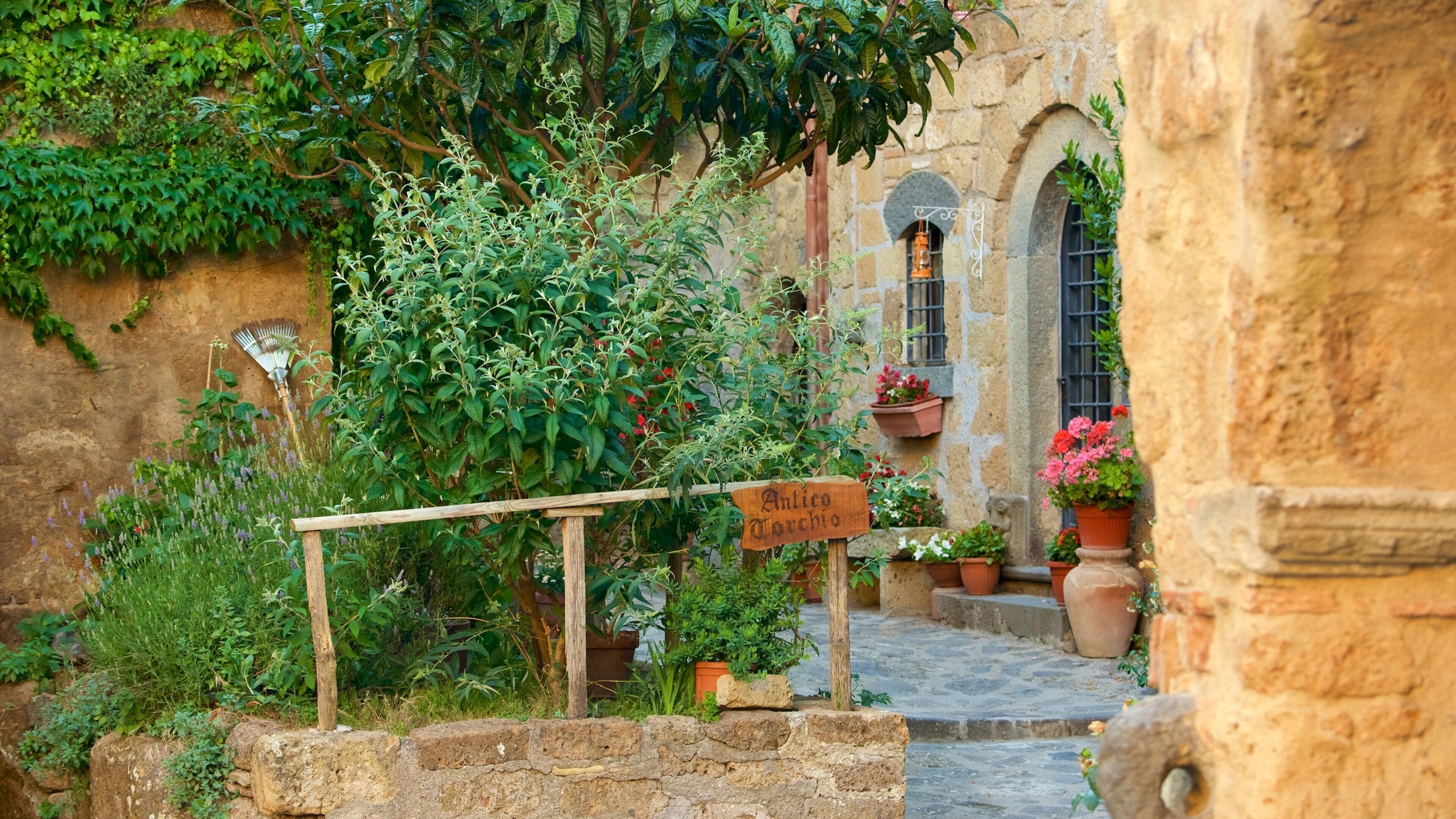 Bagnoregio mettant en vedette signalisation