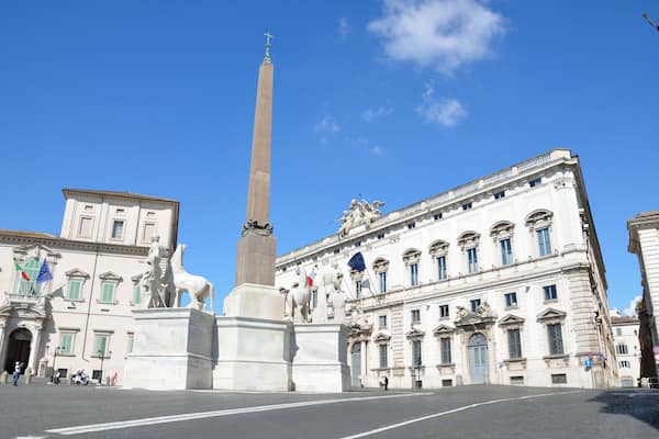 Quirinal Palace on Quirinal hill in Rome