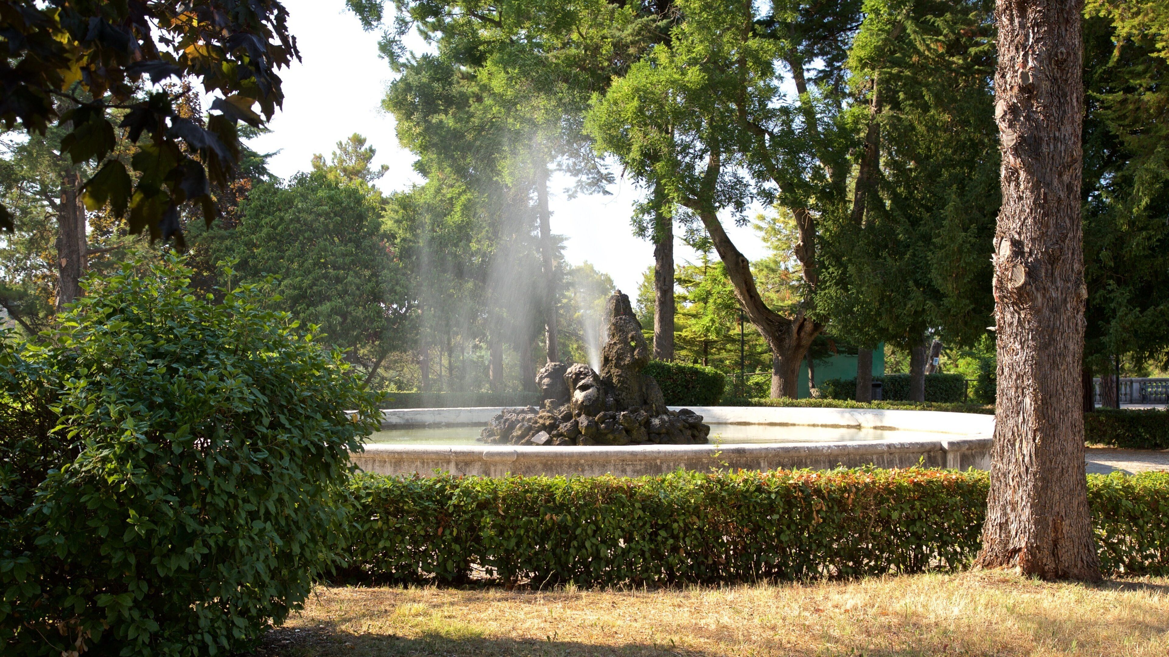 Villa Comunale dei Cappuccini showing a garden and a fountain