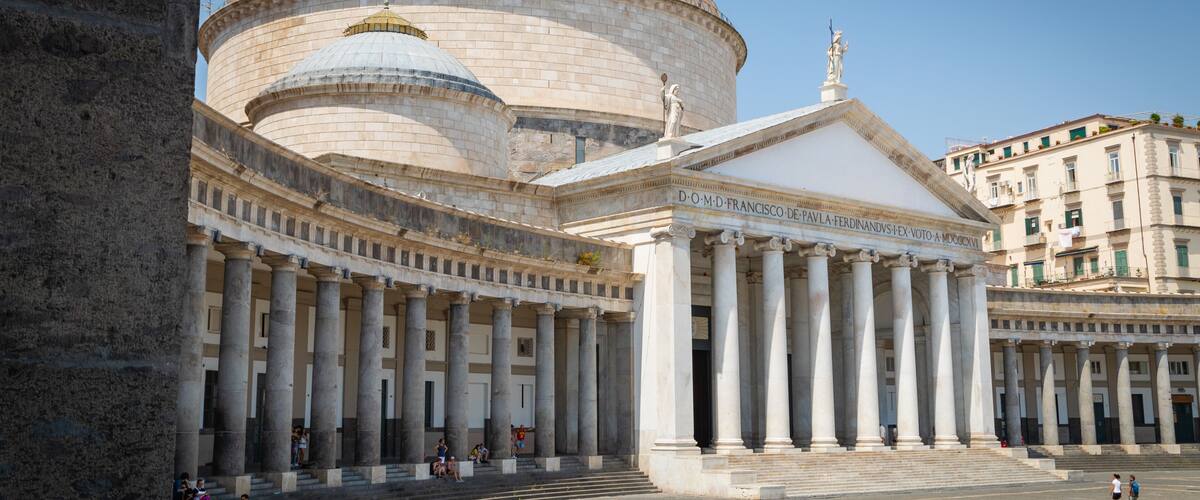 Pontificia Reale Basilica di San Giacomo degli Spagnoli featuring heritage architecture, a square or plaza and a church or cathedral