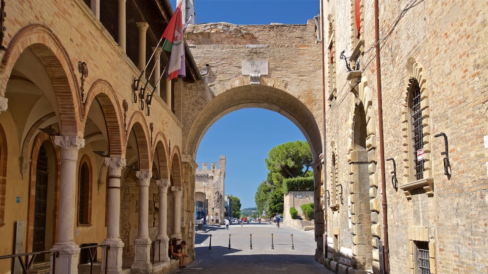 Arco di Augusto showing heritage elements